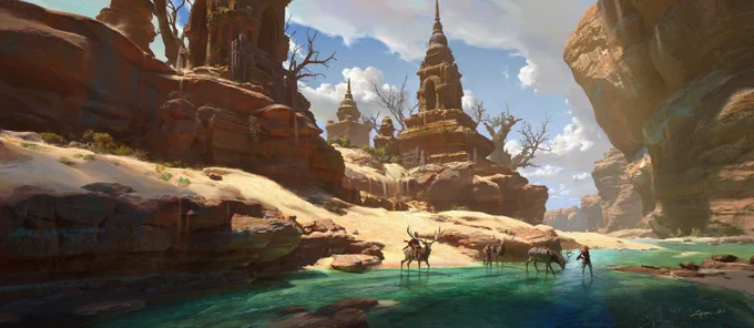 Making Of Ruins in the Gobi Desert by Pengzhen Zhang - Watch his exclusive Master Class and access more than 650+ hours of exclusive content : https://t.co/sYDcGwrJ3A 