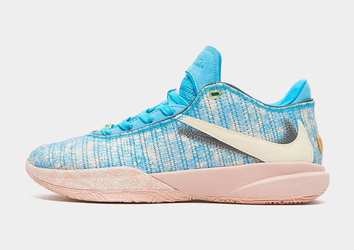 nicekicks's tweet photo. The new “All-Star” Nike LeBron 20 gets the Travis Swoosh treatment 👀💫 https://t.co/F3VWwL2hCi