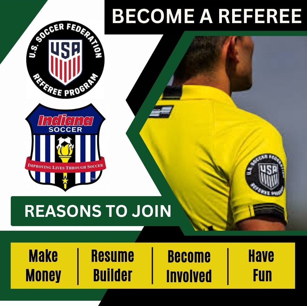 Pendleton_FC's tweet image. Become a Certified Referee!! New Grassroots Referee Clinic, March 4th at Pendleton Heights HS. Must be 13 years old or above. 

-Choose Your Schedule. 
-Great First Job.
-Make An Impact In Your Community. 

Register Today!
learning.ussoccer.com/referee/course…