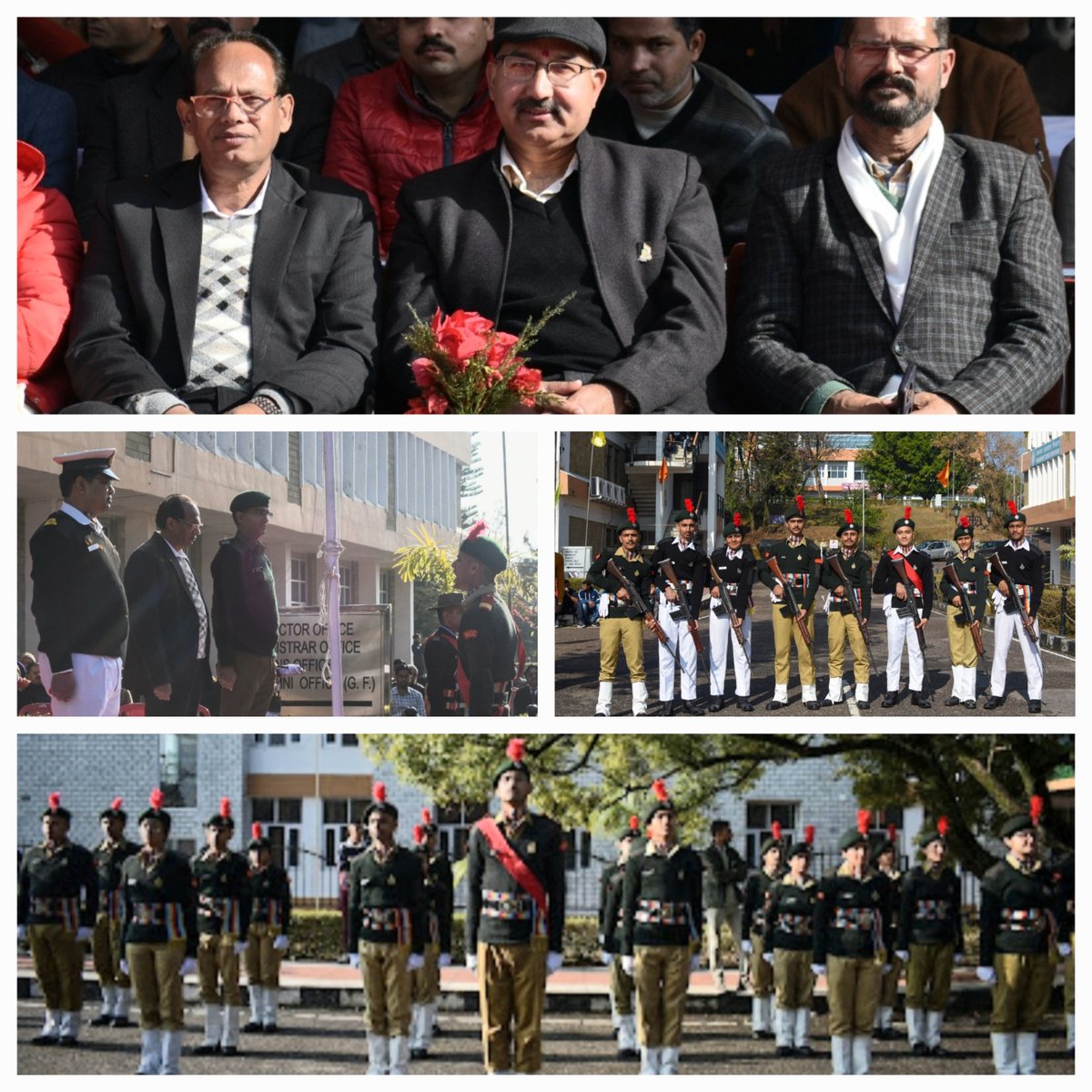 NITHamirpurHP's tweet photo. Glimpses of Republic Day celebrations at NIT Hamirpur. @EduMinOfIndia @dpradhanbjp 1/2 https://t.co/vNSgAwaL0N