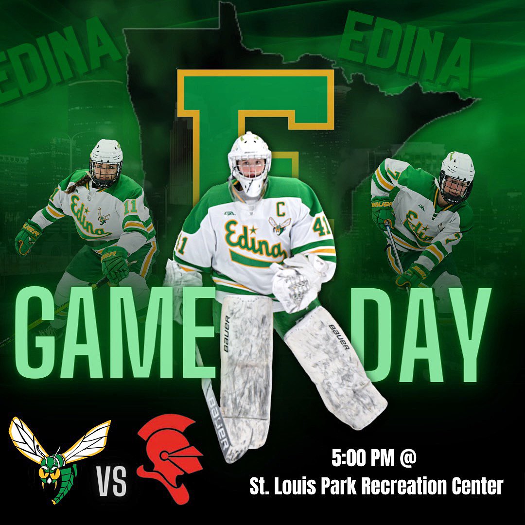 GAME DAY!!! 🐝

🆚 <a href="/BSMGirlsHockey/">BSM Girls Hockey</a> 
⏰ 5pm
📍 SLP Rec Center
💻 MNHockey.TV