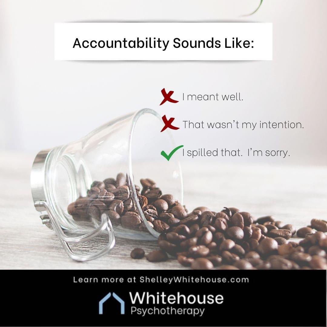 Psychotherapyw9's tweet photo. Sometimes when we want to apologize, what we really do is deflect. When apologizing, always take accountability as well. 

#Psychotherapy #Therapy #MentalHealth #Toronto #TorontoTherapy #Therapist https://t.co/cwKrX33C94