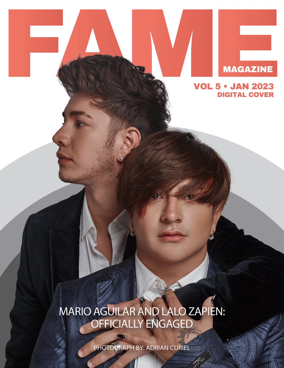 MarioAguilarMG's tweet photo. Influencers Mario Aguilar and Eduardo Zapien announce engagement on the cover fame magazine. #bodamarioylalo https://t.co/kMls4wjUF0