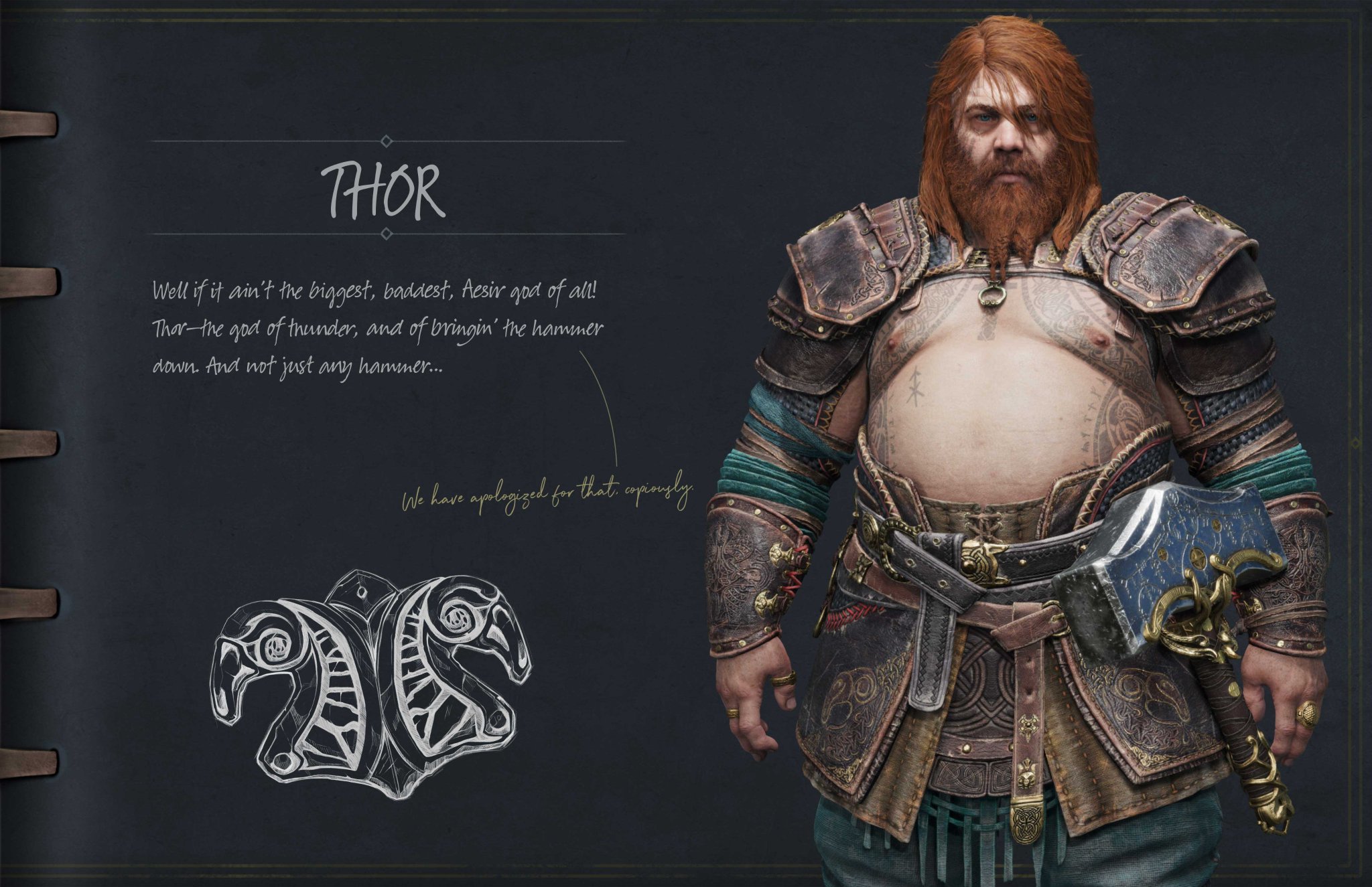 PlayStation - “We wanted to design a character that embodied a  thunderstorm…” Santa Monica Studio shares details on designing Thor and  other God of War Ragnarök characters: play.st/3H393uE