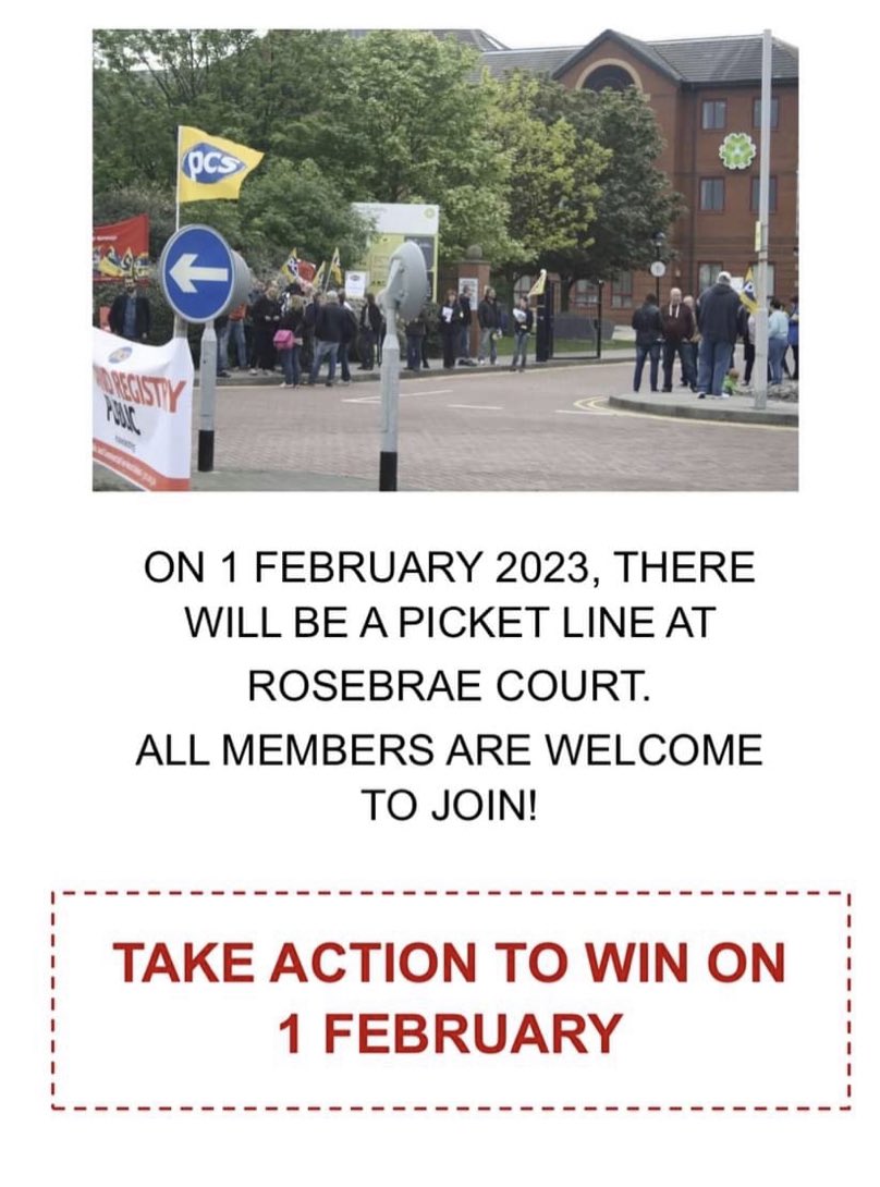 PCSLRBirkenhead's tweet photo. Here is a copy of our leaflet regarding industrial action on 1 February 2023 - this will be distributed in the coming weeks.  

PCS HMLR Birkenhead https://t.co/e35dOzsK3r