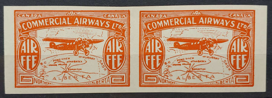AllNations1949's tweet photo. Canada Aviation stamps: Commercial Airways #CL50c VF Mint 1929 Imperforate Pair $300 Lot 77 in our auction Saturday 4th February 2023
#AeroplaneStamps #CommercialAirways #ImperforatePair
https://t.co/ghtrfuZHtm https://t.co/NJL4TbOEnN