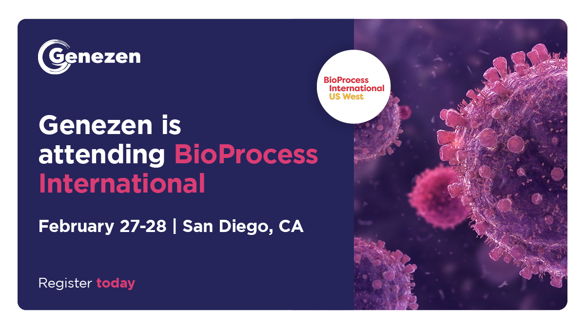 Genezen (@genezenlabs) on Twitter photo We are looking forward to attending the <a href="/BioProcessIntl/">BioProcess Intl.</a> event in San Diego, CA on February 27-28. This hybrid event will cover the latest innovations across all phases of biopharmaceutical development and manufacturing.
Register today! bit.ly/3I67oqk We are looking forward to attending the <a href="/BioProcessIntl/">BioProcess Intl.</a> event in San Diego, CA on February 27-28. This hybrid event will cover the latest innovations across all phases of biopharmaceutical development and manufacturing.
Register today! bit.ly/3I67oqk