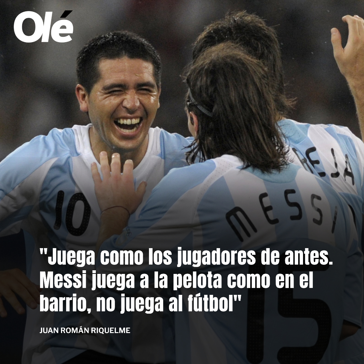 DiarioOle's tweet image. De Román a la Pulga  🔟🤝🔟

💬 "No le duele nunca nada, le puede doler para entrenar, no para jugar"

🎙️ ESPN