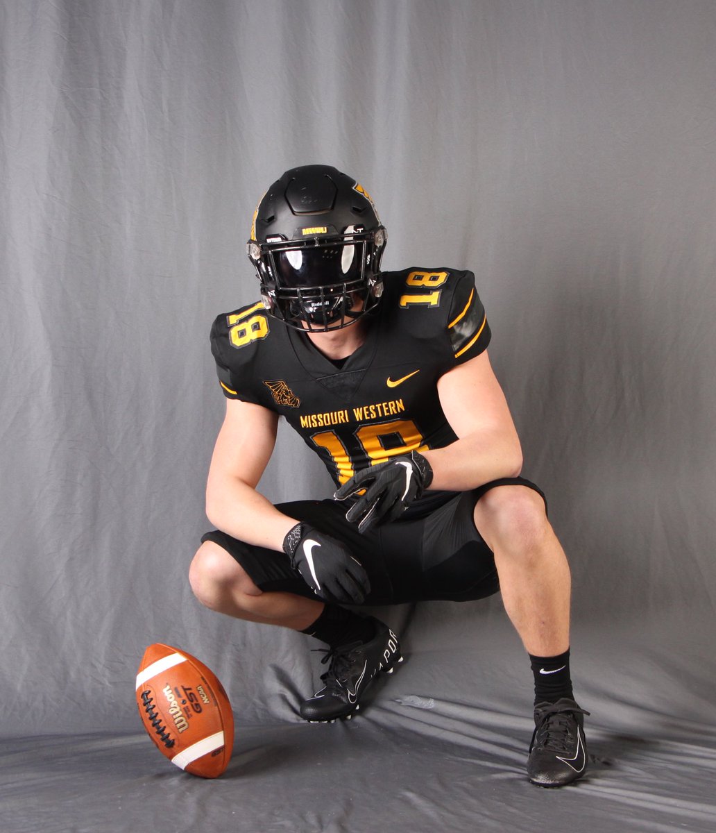 After some great conversations with <a href="/TylerFenwick2/">Tyler Fenwick</a> and <a href="/EcoachJ/">Erik Johnson</a>. I am proud to announce that I have committed to play football at Missouri Western State University. 🟡⚫️<a href="/MVJagRecruiting/">Mill Valley Football Recruits</a> <a href="/MVJaguar/">Mill Valley Football</a>