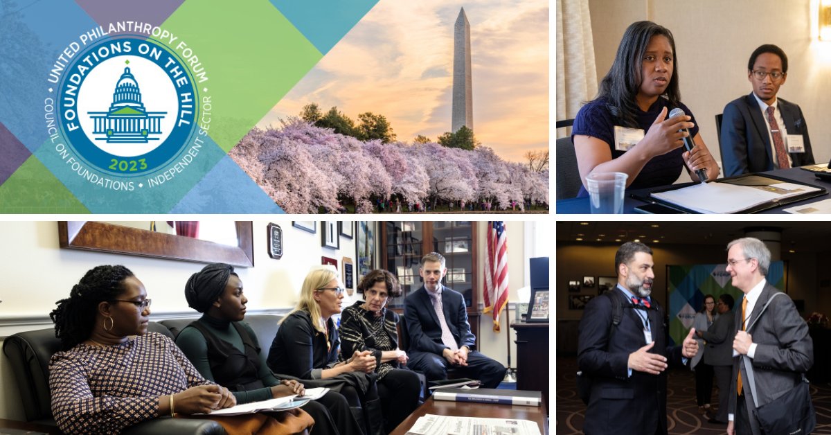 Want to engage with legislators about issues that impact communities? Register to join the Forum, @COF_, @IndSector, sector leaders & advocates at the 20th Annual Foundations on the Hill, today! #FOTH2023 is being held in Washington, D.C. Feb. 27 – Mar. 1. bit.ly/3w9aF0N