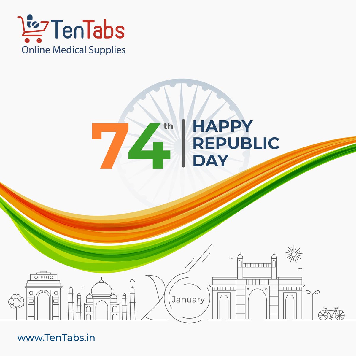 ten_tabs's tweet photo. Happy Republic Day to everyone from our TenTabs Family!!🇮🇳
#tentabs #trending #bangalore #onlinestore https://t.co/j5oRYywF2d