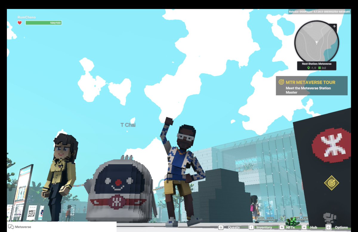 RumChana's tweet photo. @TheSandboxGame I found the Delivery Robot in Next Station: Metaverse! 🚉 #LunarNewYearTSB https://t.co/MreImr03xj