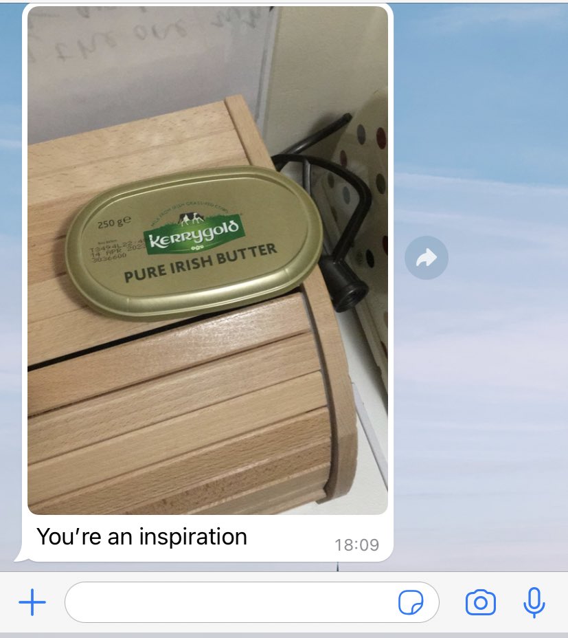 slowly but surely managing to convince my English friends that Irish butter is supreme and I’m v happy about it