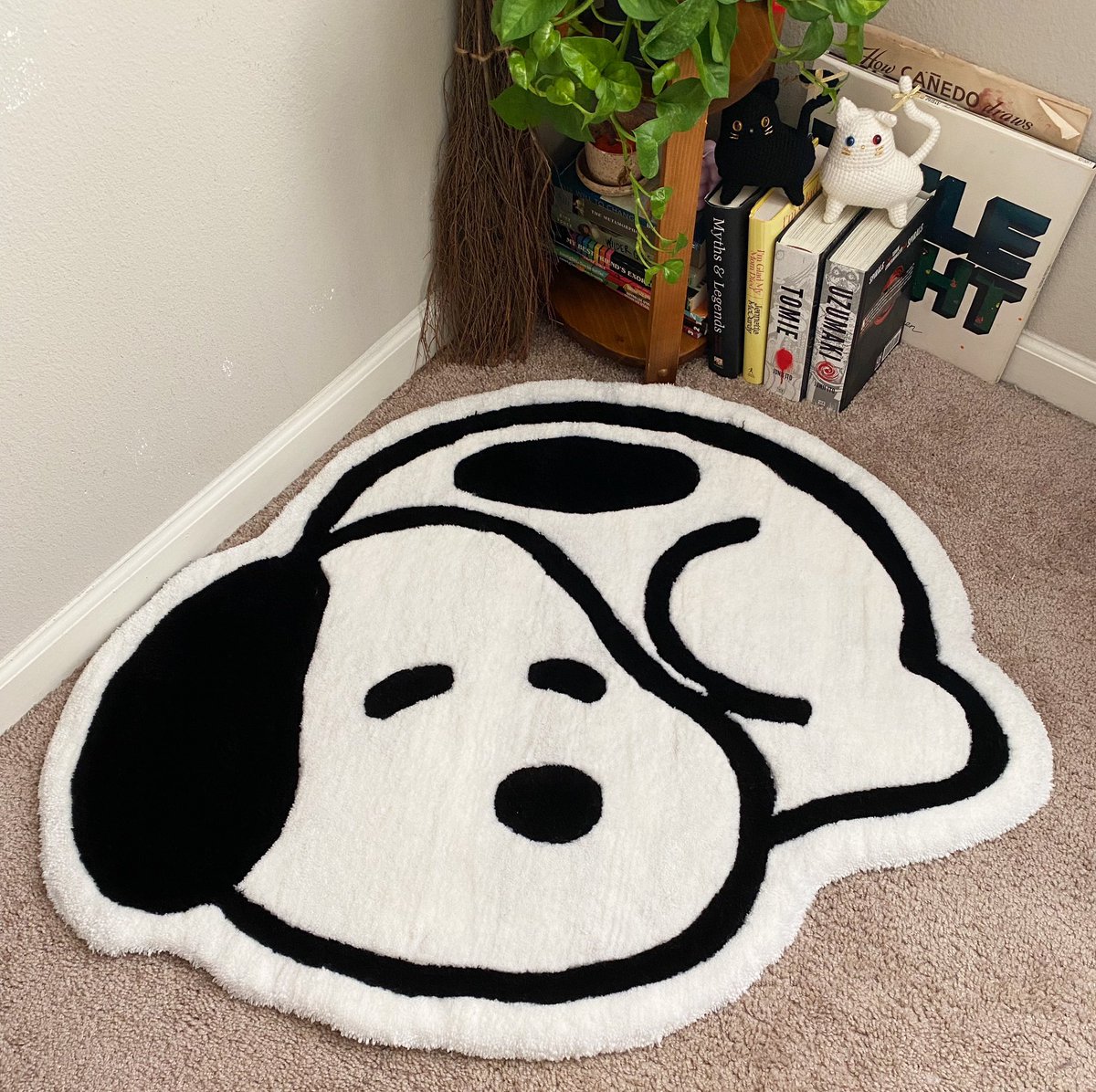 saturn_glow's tweet photo. 40” x 30” large baby Snoopy rug 🐶 https://t.co/NdlFIuXhhC