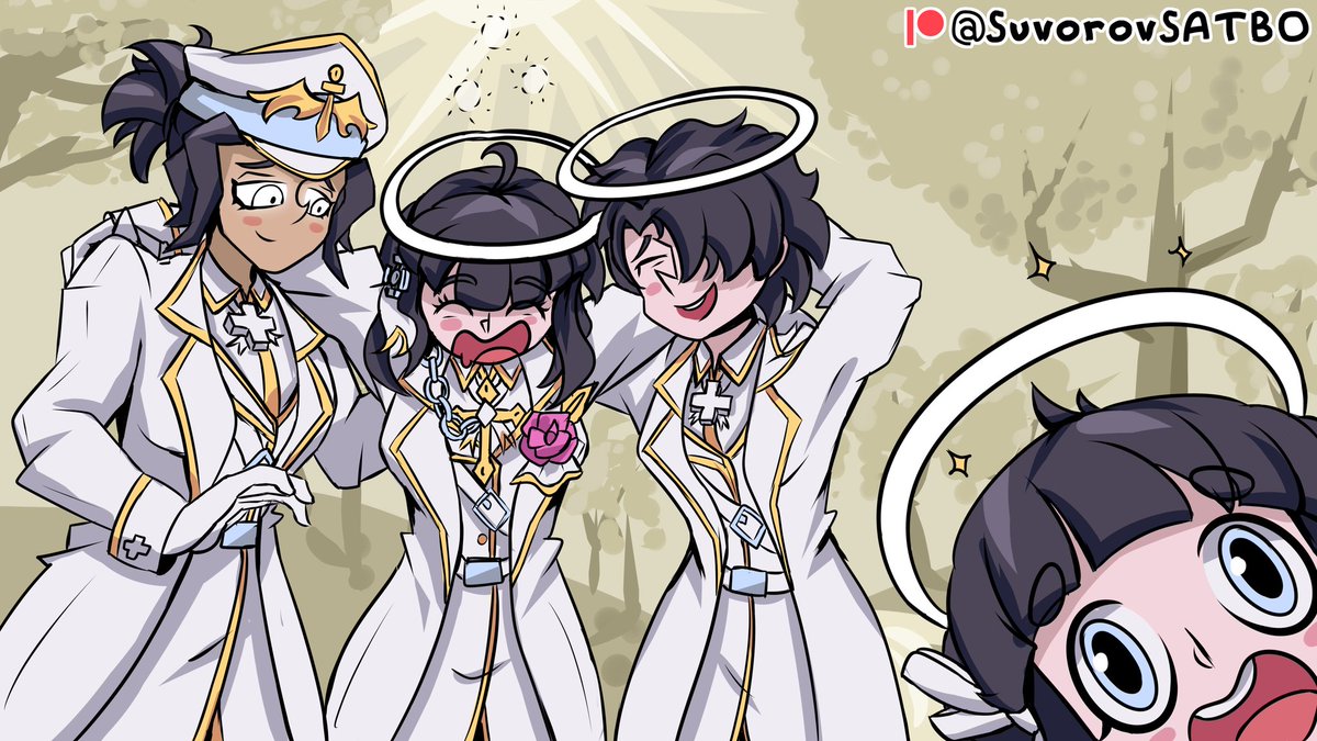 Michael and the girls being happy in Heaven! #Helltaker # ...