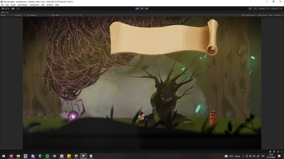 GamesBantam's tweet photo. It's #ScreenshotsSaturday and we're busy working on the dialogue system for #TheLastLetter. 💬 #gamedev #indiegame 🎮 Sample text where a blast to play around with! 🤗 
Please share the love!
🔄Retweet and share
💚Like to show support https://t.co/FVtQK2EKmG