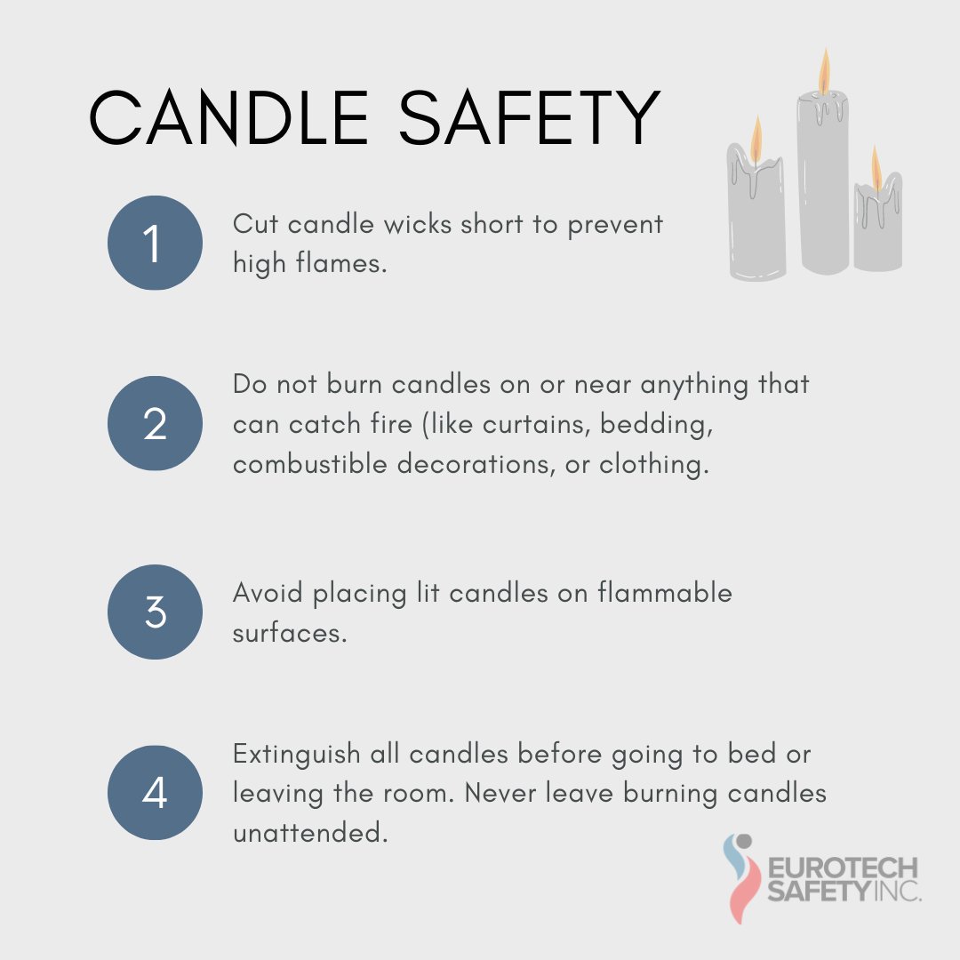 Here are 4 Safety tips to keep in mind when warming your house with candles and decorating your house with it. 

#CandleSafety #FIreSafety #FireLifeProtection