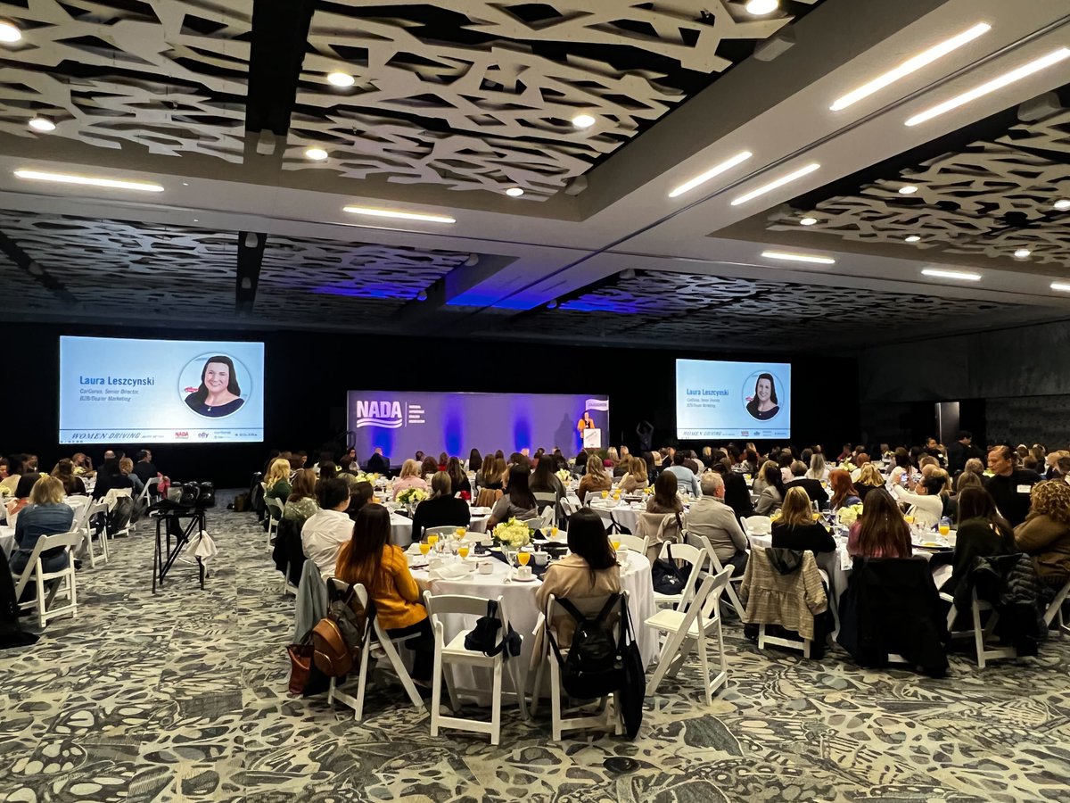NADA is officially underway! CarGurus' own Dealer Marketing leader is helping kick things off at the Women Driving Auto Retail breakfast. It’s truly inspiring to see and learn from so many empowering women in automotive!

#NADAShow #NADA2023