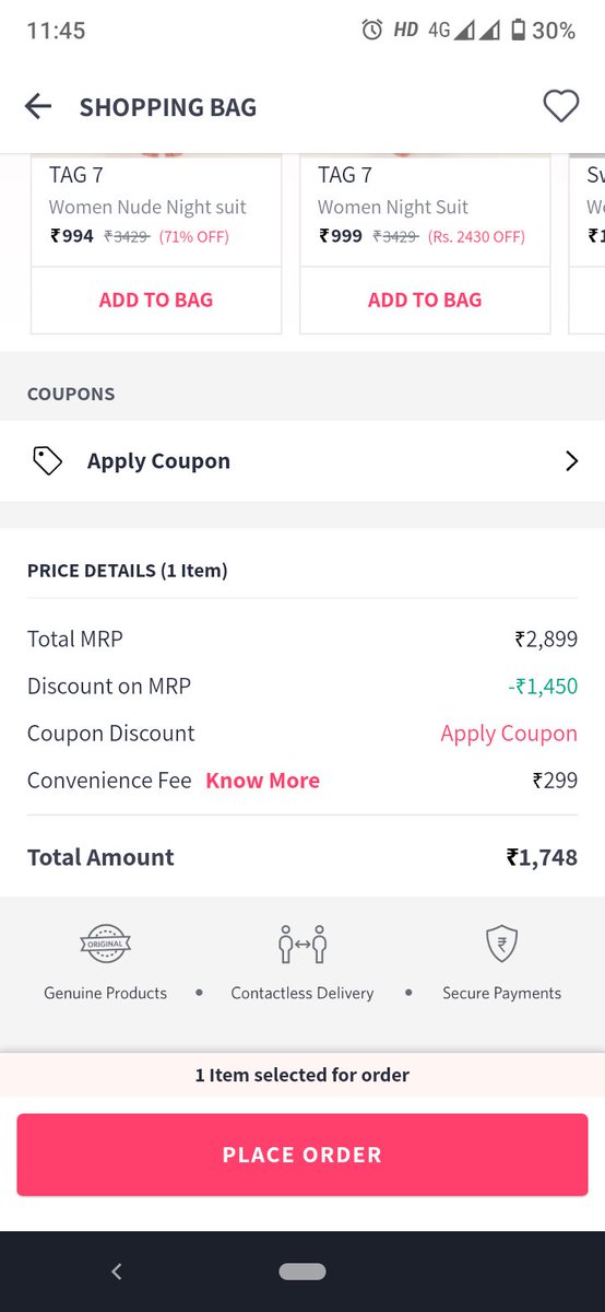 shizakakkar's tweet photo. @myntra @AnushkaSharma @Flipkart @amazonIN very bad service n customer support behaviour take extra charges on purchase never buy from Myntra #Bycott #poorcustomerservice #nosolution https://t.co/GqMCChBD0c