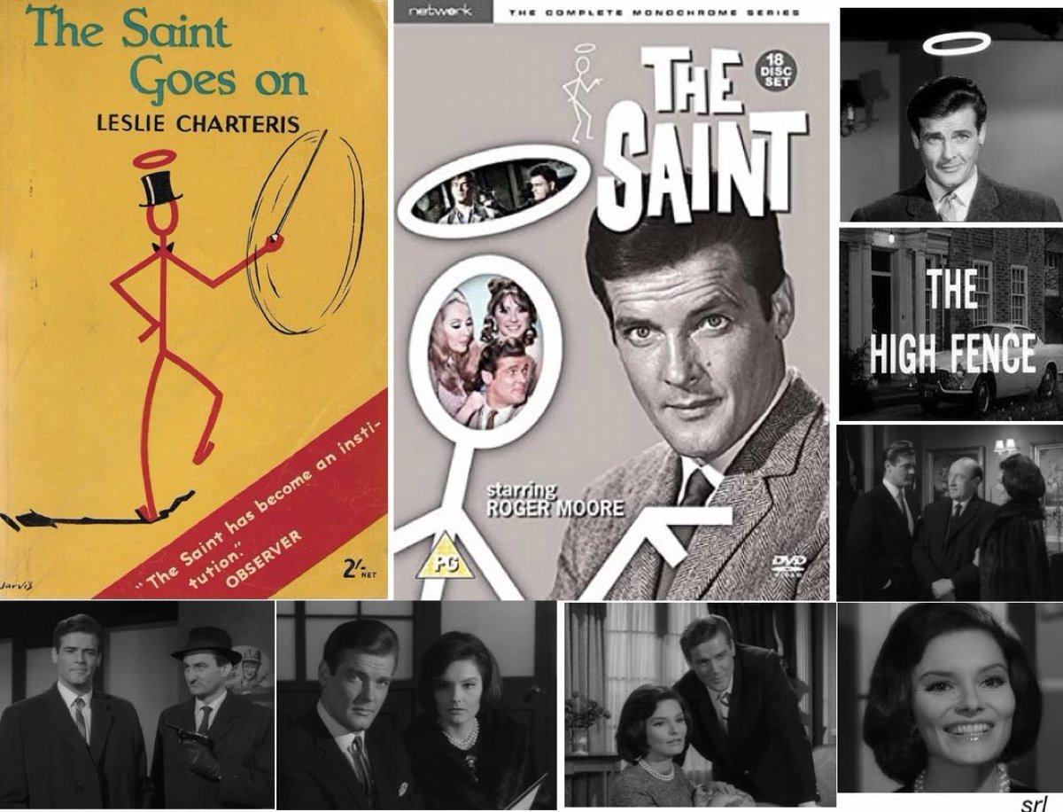 8pm TODAY on @TalkingPicsTV

From 1964, s2 Ep 23 of #TheSaint “The High Fence” directed by #JamesHill & written by #HarryWJunkin 

Based on a #LeslieCharteris 1934 short story from 📖”The Saint Goes On”

🌟#RogerMoore #JamesVilliers #SuzanneLloyd #IvorDean #PeterJeffrey