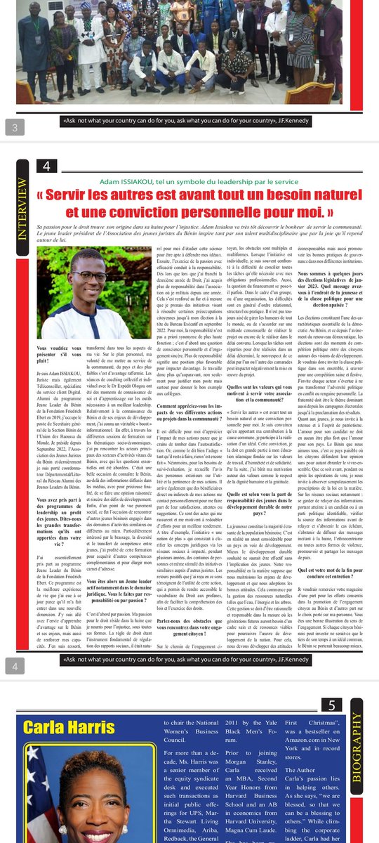 Si vous souhaitez en savoir un peu plus sur moi, c'est ici👇. Merci à <a href="/aboudouagro/">Aboudou Walid AGRO</a> 
<a href="/JournalLce/">Leadership and civic engagement  Journal</a> 
#leadership #engagement