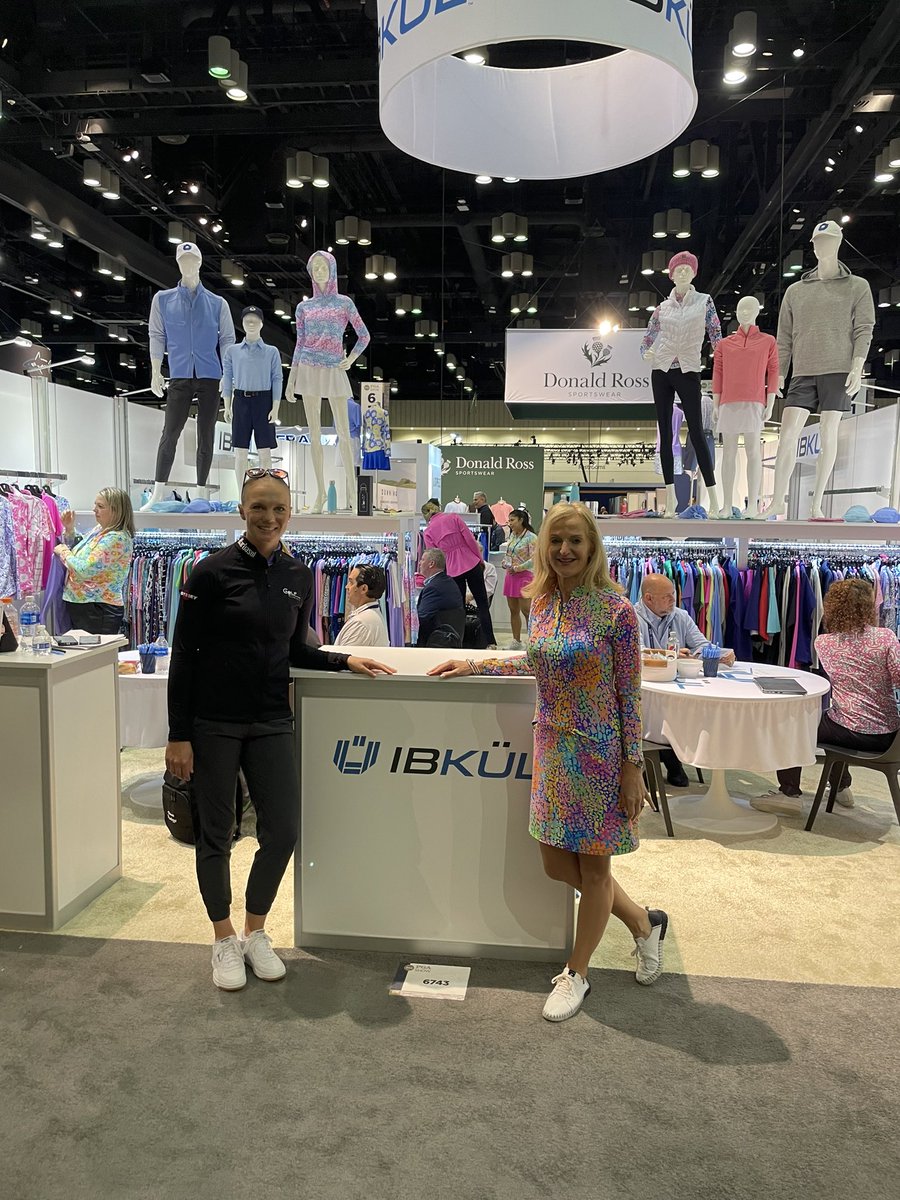 If you’re at the @PGAShow, come by @ibkulbrand at 6743 to say hello to @msagstrom and @AnnLiguori @LPGA