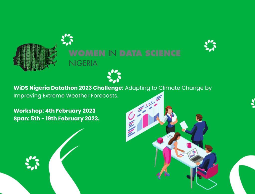 WiDS Nigeria will conduct an on-boarding #WiDSDatathon workshop on Feb 4th, with hands-on activities, solutions and a walk through the datathon processes. Organized by #WiDS2023 ambassadors Khairat Ayinde & @AdetanChelsea. RSVP: widsnigeria.org/widsnigeriadat…