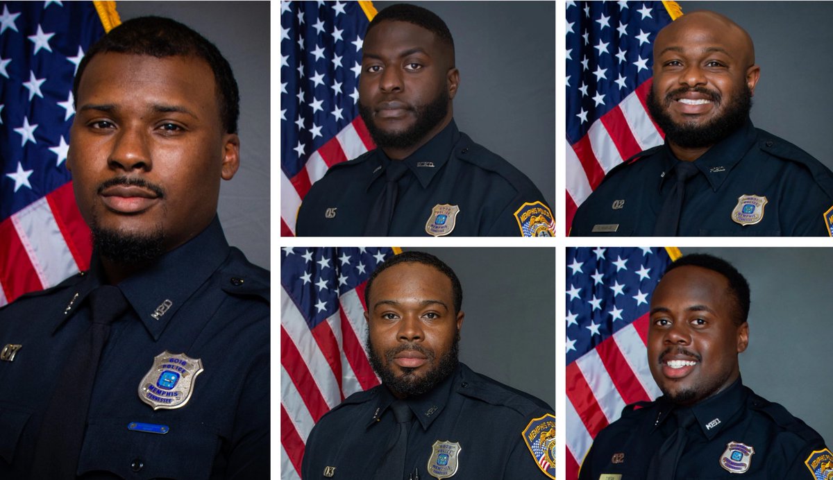 HunterHoagland's tweet photo. BREAKING: All five Memphis Police officers involved in the death of #TyreNichols have been charged with Second-degree murder.

@nc5 https://t.co/bK6akg3ikJ