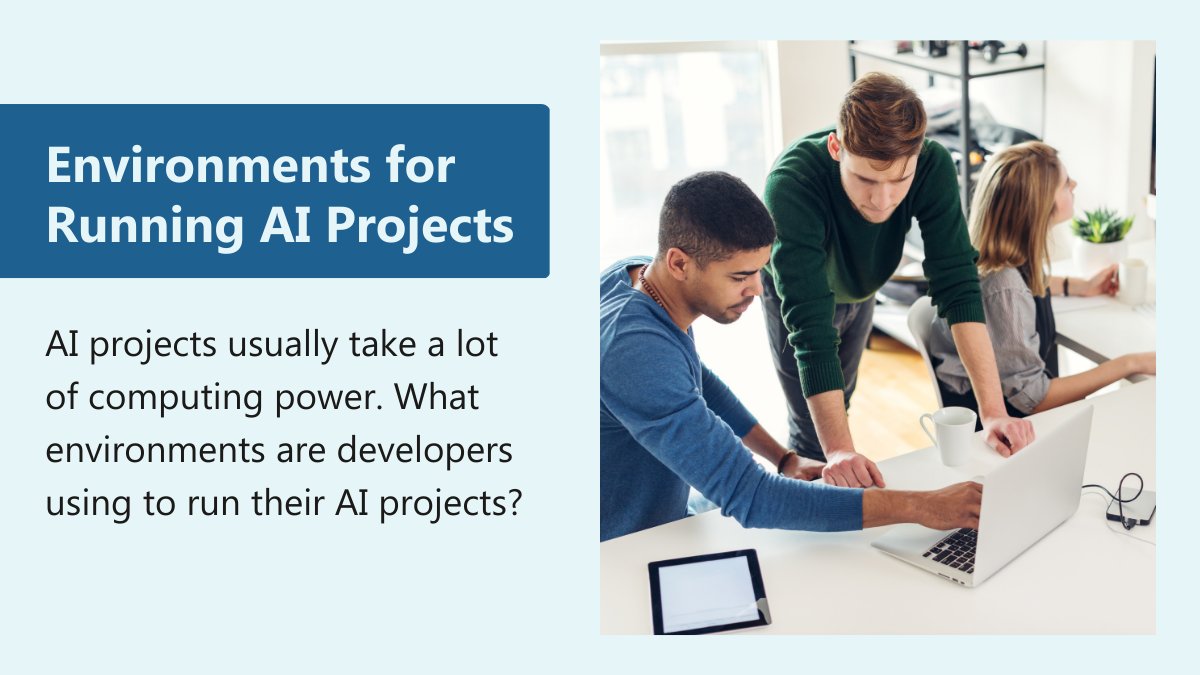 EvansDataCorp's tweet image. One of the limitations of early attempts at #AI and machine learning was hardware. We asked developers where they run their AI projects; in the cloud, at a data center, somewhere else?
View the results here: evansdata.com/reports/viewSa…
#developerresearch #developermarketing