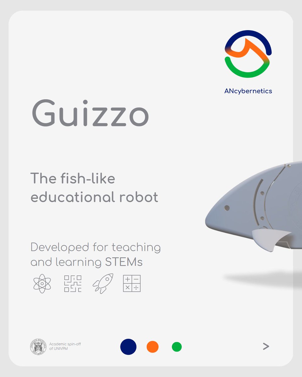 #Educational, #customizable, #biomimetic. After years of hard work and R&amp;D, we merged these features into a simple and intuitive tool: #Guizzo!🐠
Working hard to launch Guizzo to the market this year.🚀

‼️ If you’re interested in our solutions➡️bit.ly/ANcyb👀

#edtech