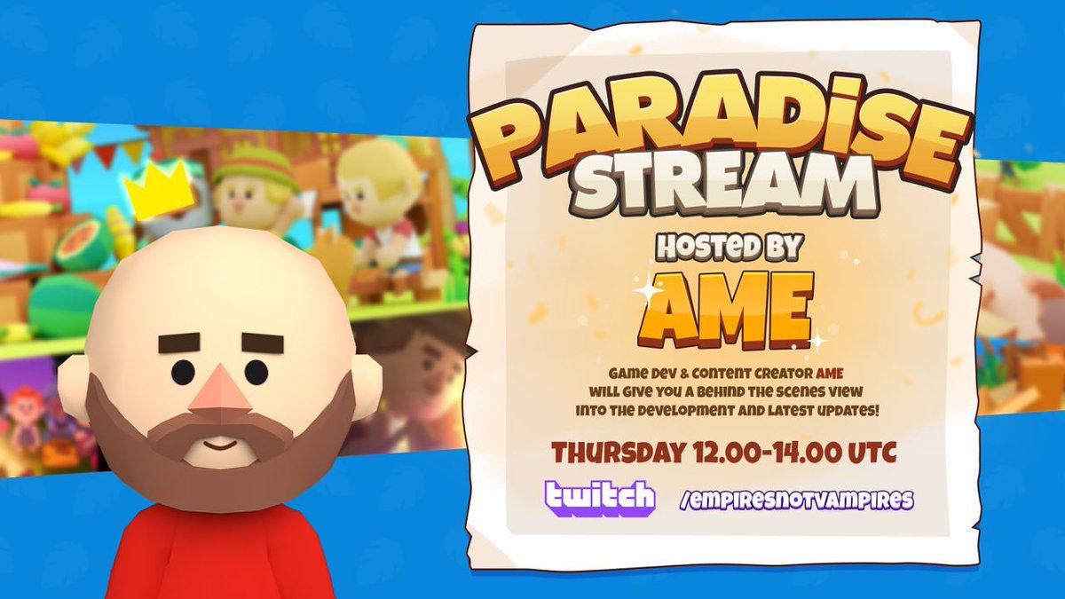 ParadiseTycoon's tweet photo. #Tycoons!

What if I told you there was a live show filled with fun, behind-the-scenes alpha, talks with our devs and founders plus occasional #NFTGiveaway🔥

🏝 Join our Paradise Streams on @Twitch
🗓 Every Thursday at 1PM UTC 

Catch up on today's show on our channel! https://t.co/iUptC1chQN