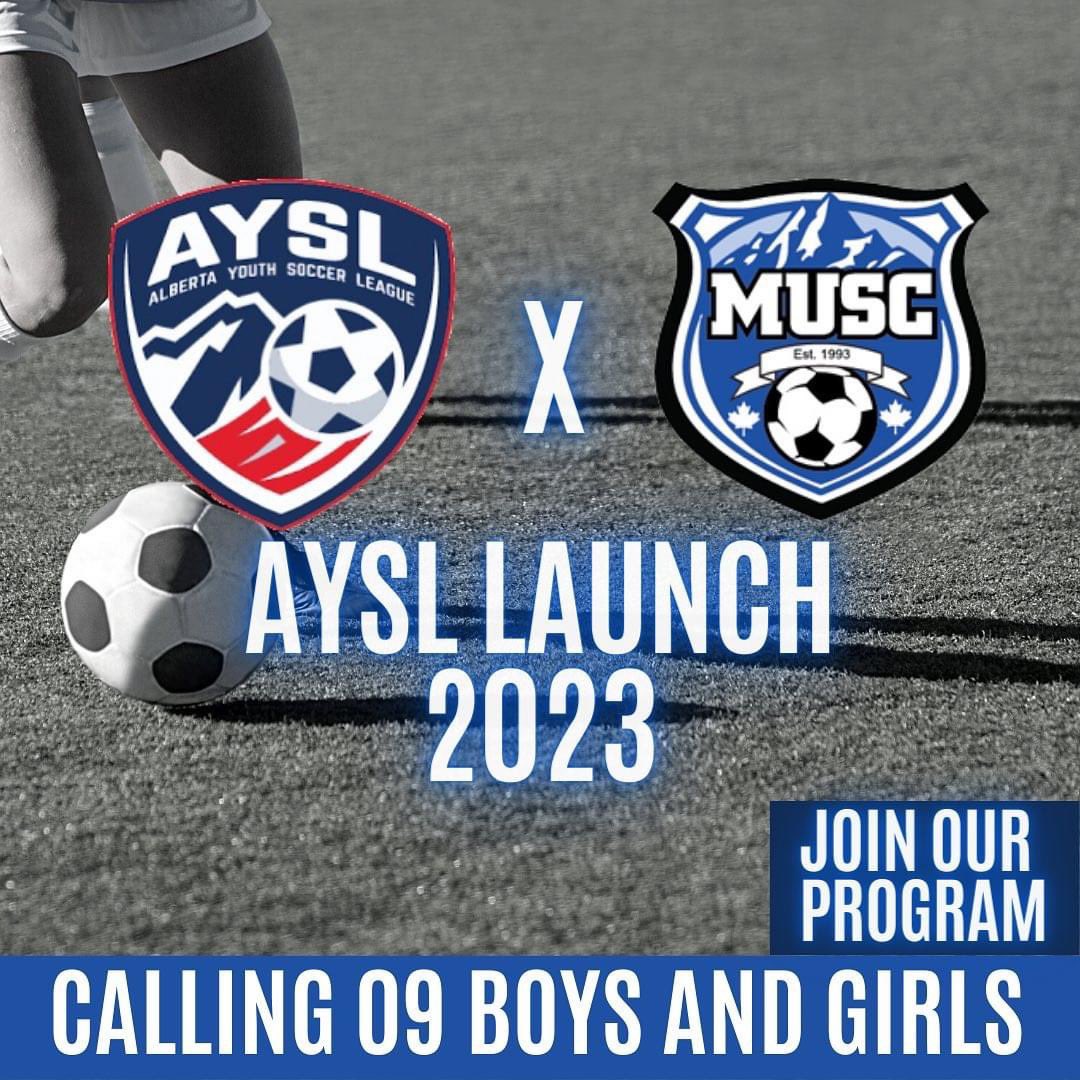 MUSC & AYSL. It’s official. 09 players … come on over.  

#aysl #muscproud #yycsoccer #calgarysoccer #competitivesoccer #yycnow