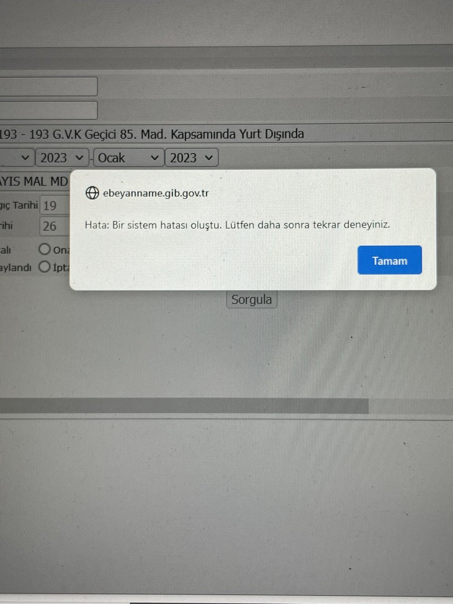 Neden? neden biz bunu yaşıyoruz sürekli? Son gün hata verdiği an ötelenmeli beyan verme ve ödeme süresi. @gibsosyalmedya @turmob @ISMMMODASI sevgili oda ve birlik, şu an ne yapıyorsunuz acaba? #beyanlarertelensin #gib #turmob #ismmmo