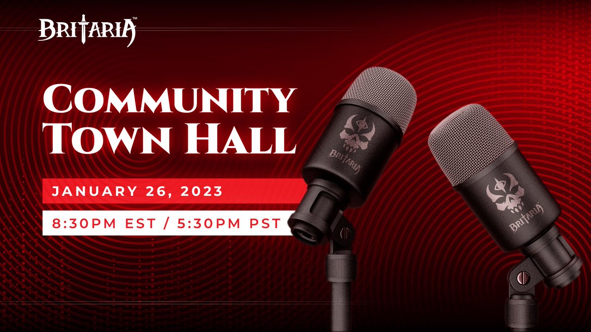SirValor10's tweet photo. Greetings champions!🤺

Don't forget to join us tonight for an AMA with the Britaria team in our Discord server: https://t.co/tbukqCPBG2

⏰ Time: 8:30pm EST // 5:30pm PST

We'll see you all soon!💀 https://t.co/k4GnT7Pw0c