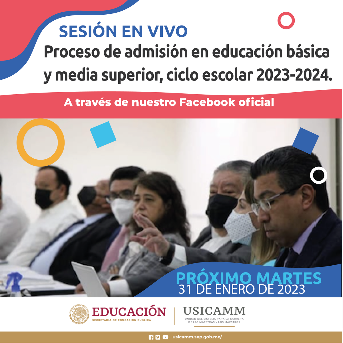 USICAMM_OFICIAL's tweet photo. ¡Nos vemos el próximo martes con uno de los temas que más nos piden!

📆: Martes 31 de enero de 2023.
🕔: 5:00 pm (hora del centro de México)
💻: A través de nuestro Facebook oficial.

🔗: https://t.co/IC34DdKf9W https://t.co/1DgN43D3F1