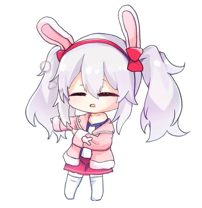 寝てる間に着替えてるラフィーちゃん#アズールレーン 