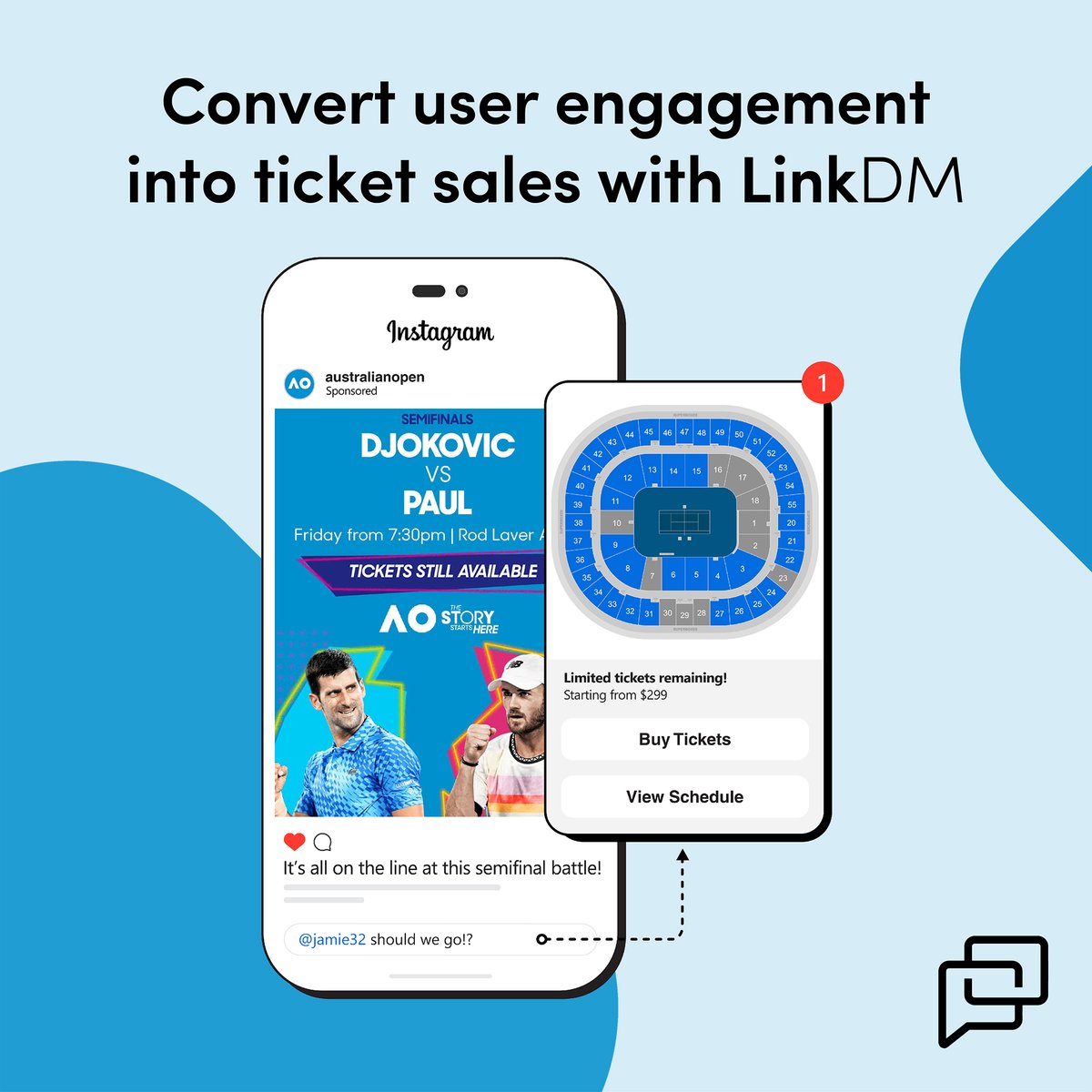 LinkDM_'s tweet photo. Convert user comments and engagement into ticket sales with #LinkDM https://t.co/Ykj9K7CKuD