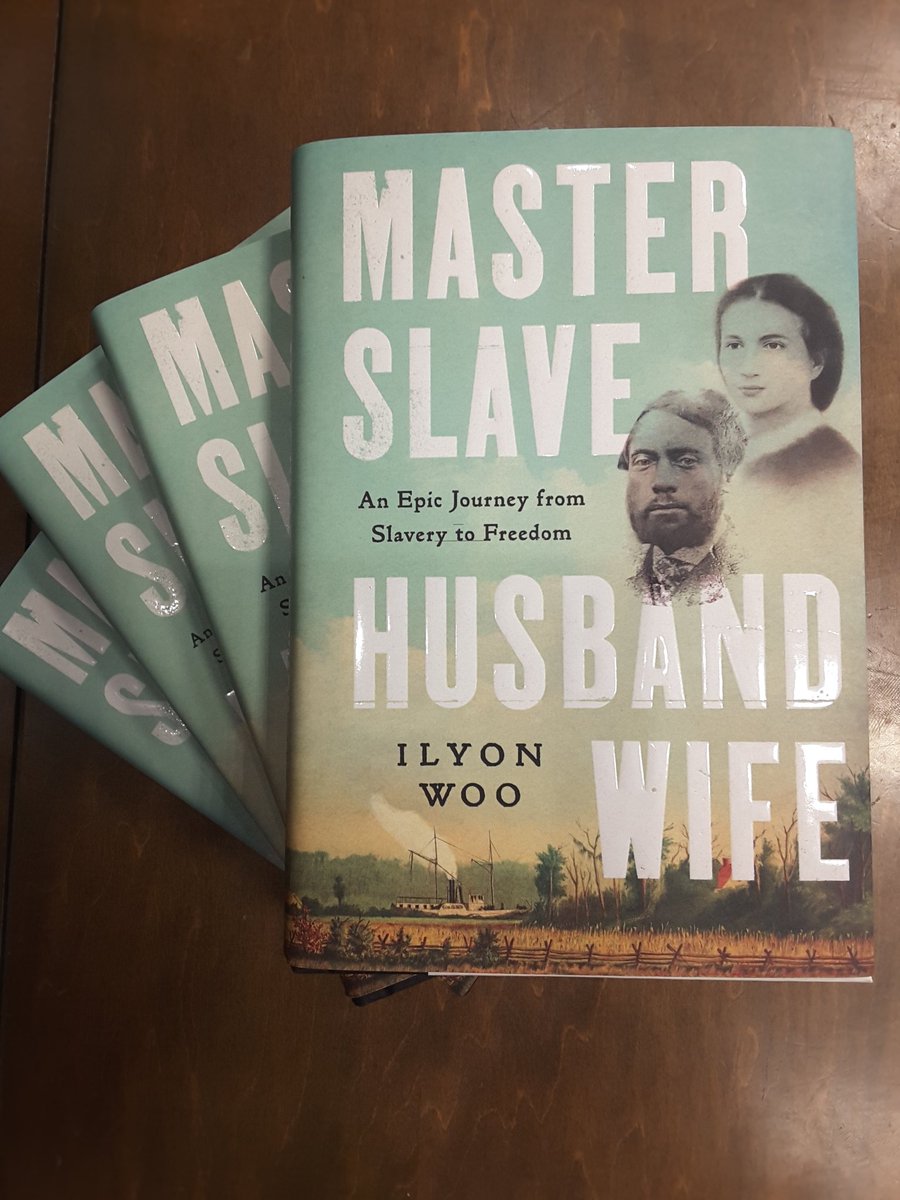 We got in the amazing new history from Ilyon Woo, 'Master Slave Husband Wife'! It tells the incredible true story of a married enslaved couple, who in 1848 disguised themselves to make an over 1000 mile trek to freedom #ilyonwoo #masterslavehusbandwife