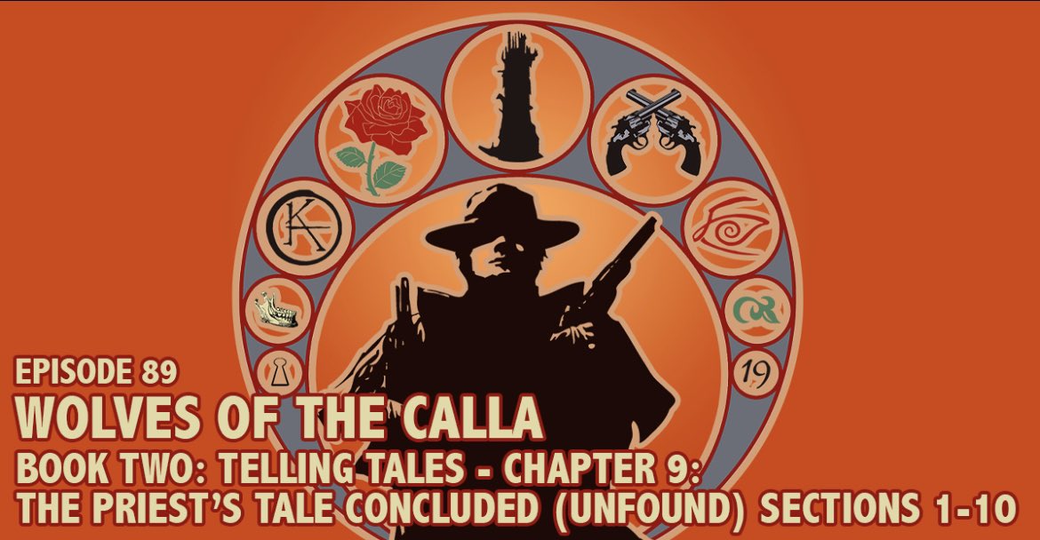 zgpodcasts's tweet photo. On the new episode of The Cast of Ka, Rachel and Deejay discuss #WolvesoftheCalla — Part 2: Telling Tales — Ch 9: The Priest’s Tale Concluded (Unfound) – Sections: 1-10. Callahan meets the Hilter Brothers.
https://t.co/rWSkU9FtZE
#darktower #stephenking #podcast #rolanddeschain https://t.co/yNrkTccEf8