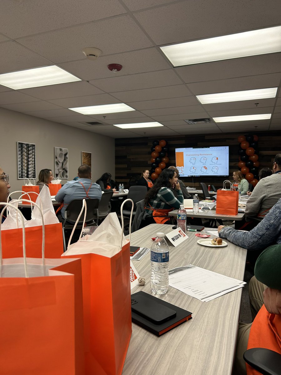 Great time @ Lead In training today! Thanks to <a href="/RumerVillalvazo/">Rumer Villalvazo</a> Marsha, @AlmaEscobedoTHD &amp; Heather for putting on such a engaging and educational presentation! We’ll be returning to the stores with all this great information! ⭐️
