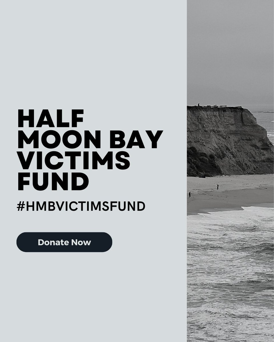 📢#HalfMoonBay needs your support! The #HMBvictimsfund provides direct relief to individuals impacted by the #HalfMoonBayShooting. 100% of proceeds will go towards survivors and surviving families. 💛Donate now: bit.ly/3XZxOP5 💛Get support: bit.ly/3j4pGhJ