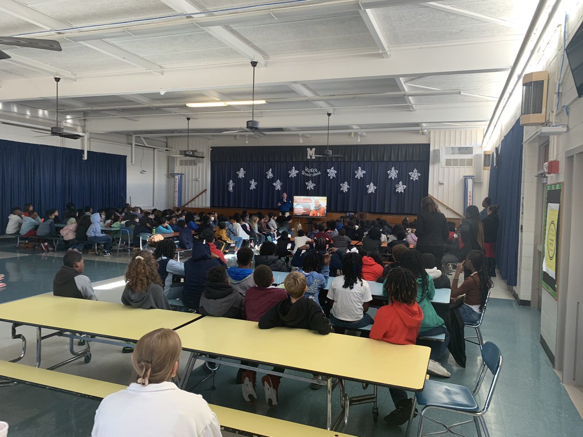 Today we had the opportunity to hear from Douglas Byrd High School Graduate and NASA astronaut Captain Antonelli. Our students were so engaged and inquisitive. @PrincMontclair