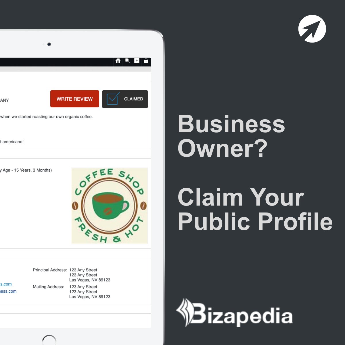 Bizapedia's tweet photo. 👋Hey, business owners... be sure to claim your company profile so you can reply to public reviews and questions posted about your company at https://t.co/TguAhjYzS7 https://t.co/xdDrNDFevB