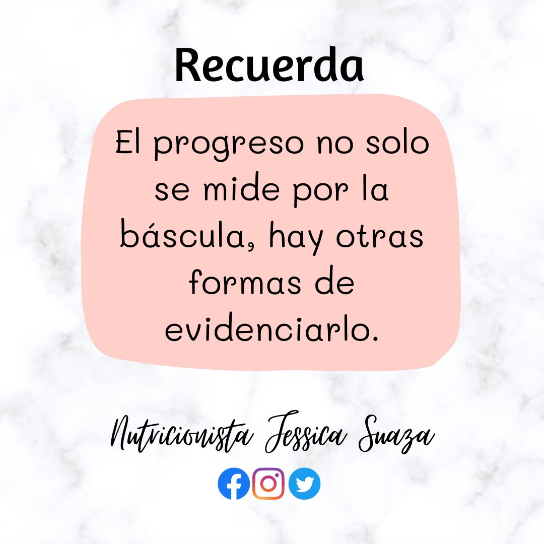 No todo progreso es báscula 👩🏻‍⚕️. Mejorar tus hábitos alimentarios así como tu relación con la comida 🥗, entre otros, también significa que existe un progreso 💪🏻. 

#habitosalimenticios #progreso #báscula #nutrición #nutricionista #saludable #estilodevida #alimentacionconsciente