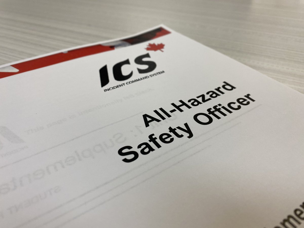 Great week of training taking place this week. We hosted an All-Hazards Safety Officer course in Calgary and we have members attending an All-Hazards Logistics Section Chief course in High River. 

Great opportunity to continue to build knowledge. 

#USAR #ICS @ICSCanada