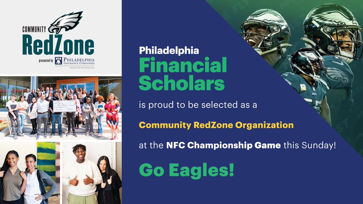 We're gearing up for a big weekend here in Philly and proud to share we'll be recognized by <a href="/eaglescomms/">Eagles Community</a> as a Community Red Zone organization during the NFC Championship Game!

#GoBirds!