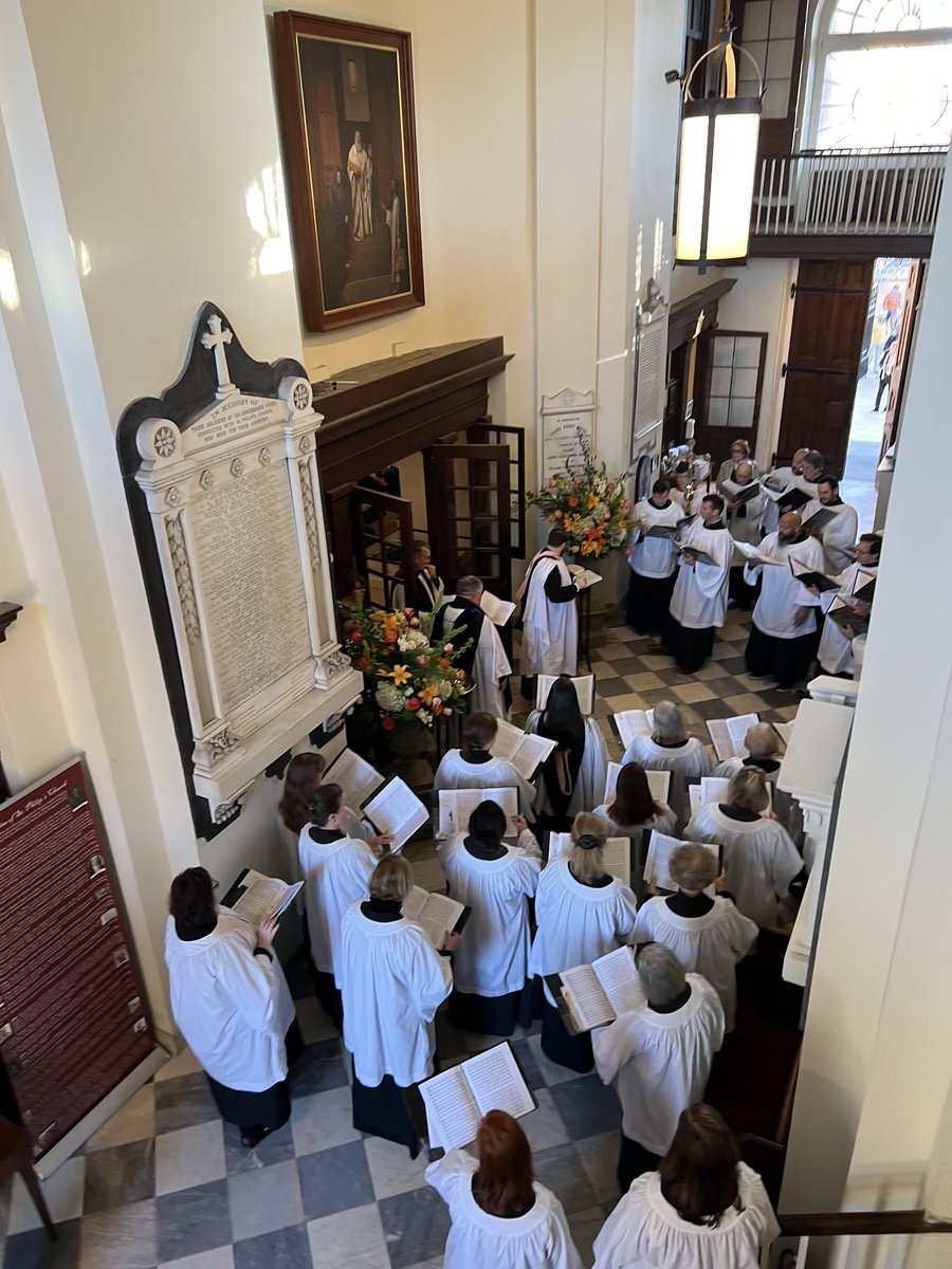 jeffreyhwalton's tweet photo. After a long hiatus (since 2016) the Mere Anglicanism conference is back at a sold out Charleston Music Hall to discuss the spirituality of C.S. Lewis. We had a beautiful choral evening prayer service at nearby St. Philip’s Church. Excited to be here! https://t.co/tLtXff49Yw