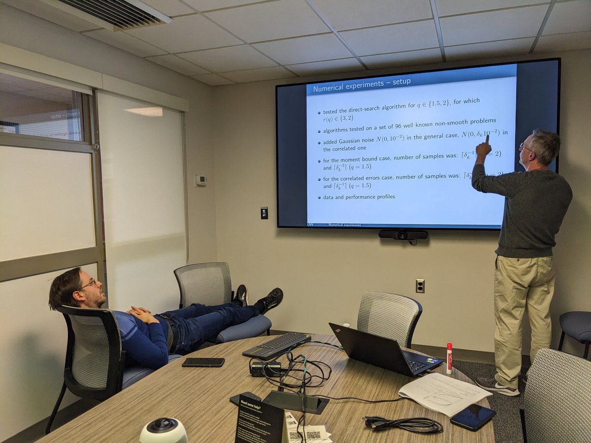 LehighOptML's tweet image. Welcome back to OptML for Spring 2023! Daniel&apos;s showing us the right way to listen to a seminar.