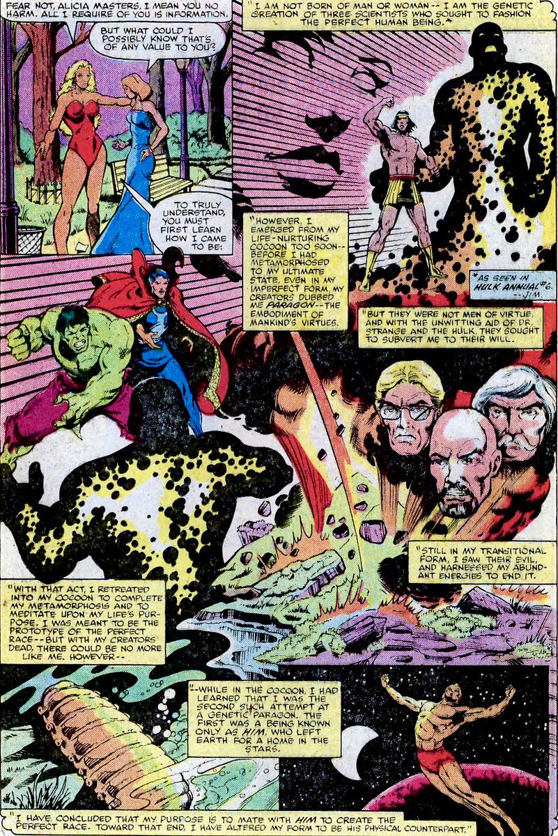 dano_cosmic's tweet photo. For those getting all wacky about a female #AdamWarlock, we have seen #Her already (later #Kismet and #Ayesha). Have to read the new mini to find out about #EveWarlock.
✨
Marvel Two-In-One #61 (Vol. 1, 1980)
W-#MarkGruenwald,A-#JerryBingham,I-#GeneDay,C-#BenSean,C-#JoeRosen https://t.co/e3ZNOTYLUU