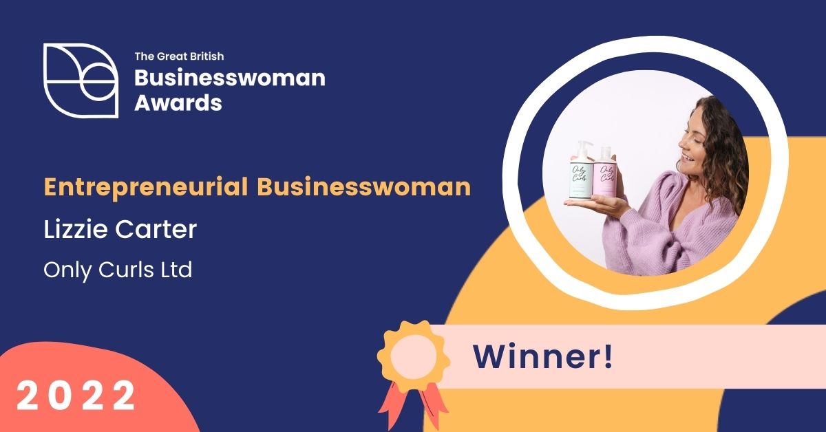 Our Entrepreneurial Businesswoman of the Year winner is Lizzie Carter, <a href="/onlycurlslondon/">onlycurlslondon</a> 🧴